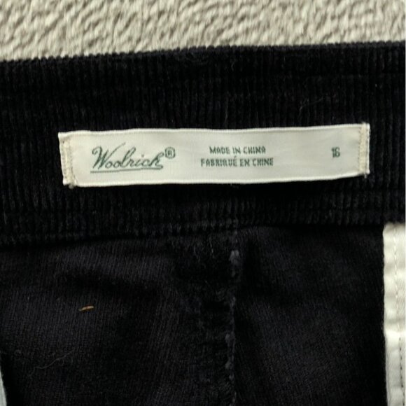 NWT Woolrich Womens Corduroy Pants Size 16 Black Straight Leg Classic Casual Y2k - Picture 3 of 16